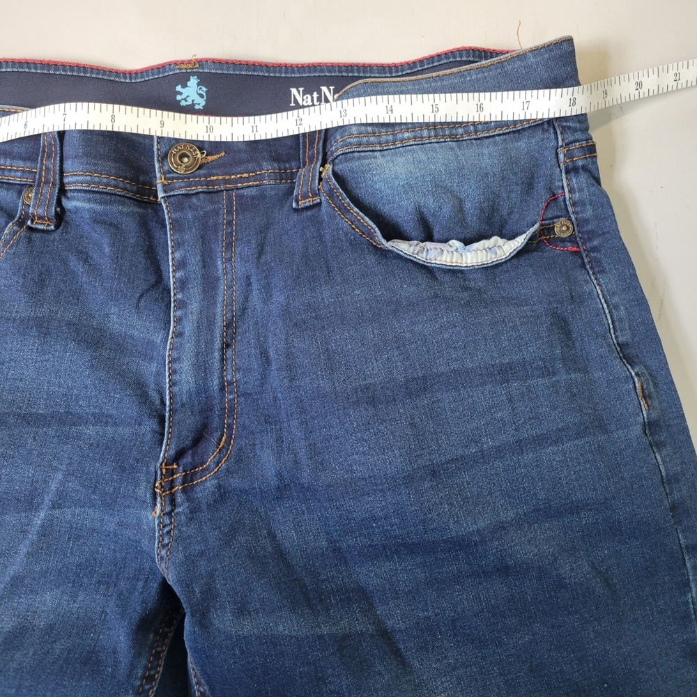 Nat Nast Luxury‎ Originals Denim Jeans Mens W36 L30 Relaxed Blue Cotton Blend - Picture 6 of 9